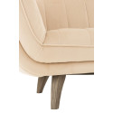 Fauteuil 3 places velours-LINA