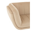 Fauteuil 3 places velours-LINA