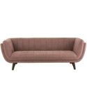 Fauteuil 3 places velours-LINA