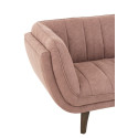 Fauteuil 3 places velours-LINA