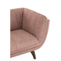 Fauteuil 3 places velours-LINA