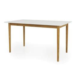 Table à manger 140x80cm bois style moderne SAFIA
