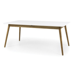 Table à manger extensible style scandinave ZENIO