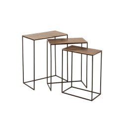 lot de 3 tables gigognes industrielles-MANGOLO