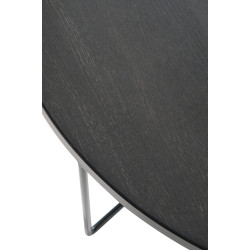 Table basse ronde minimaliste en bois et métal FAFA