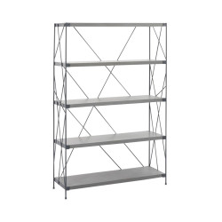 Etagère moderne effet béton et métal HUMIO
