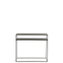 Console d'entrée minimaliste en métal noir RIOLO