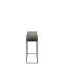 Console d'entrée minimaliste en métal noir RIOLO