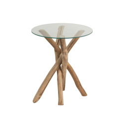 Table d'appoint ronde style bohème BOHEMIANE