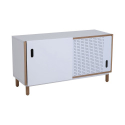 Petit meuble TV 120cm style scandinave PHILIPPINE