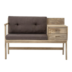Petit banc d'entrée design en bois CELIANA