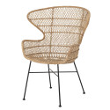 Chaise lounge rotin bohème-GEORGETTE