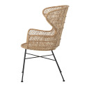 Chaise lounge rotin bohème-GEORGETTE