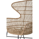 Chaise lounge rotin bohème-GEORGETTE