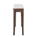 Table d'appoint bois et marbre bohème chic-PROVENCE