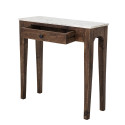 Table d'appoint bois et marbre bohème chic-PROVENCE