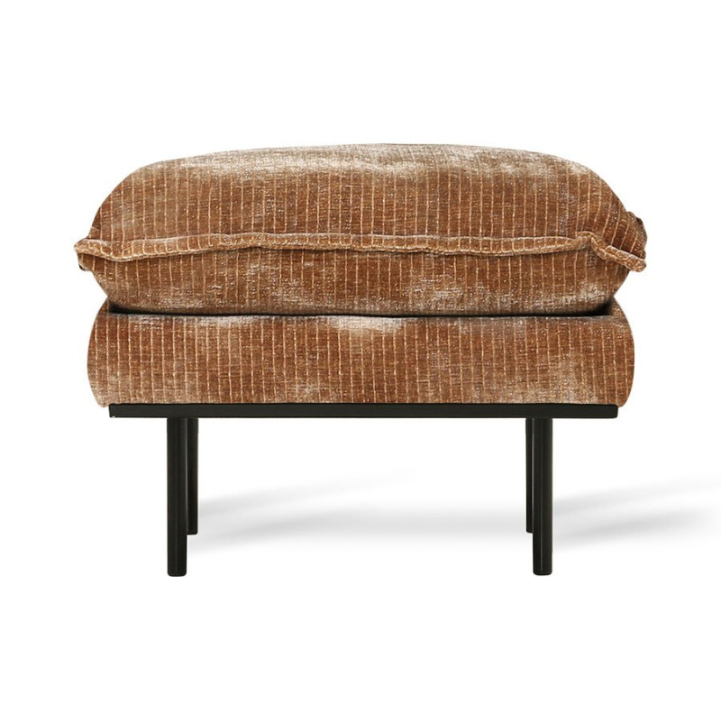 Pouf rétro velours-SUZIE