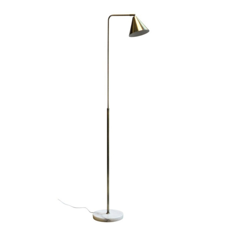Lampadaire contemporain en métal doré ALIX