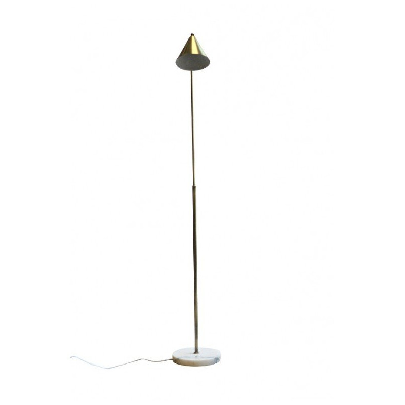 Lampadaire contemporain en métal doré ALIX