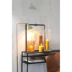 Lampadaire contemporain en métal doré ALIX
