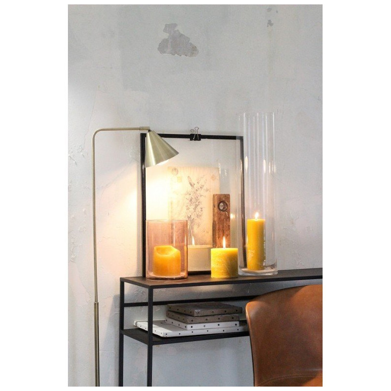 Lampadaire contemporain en métal doré ALIX