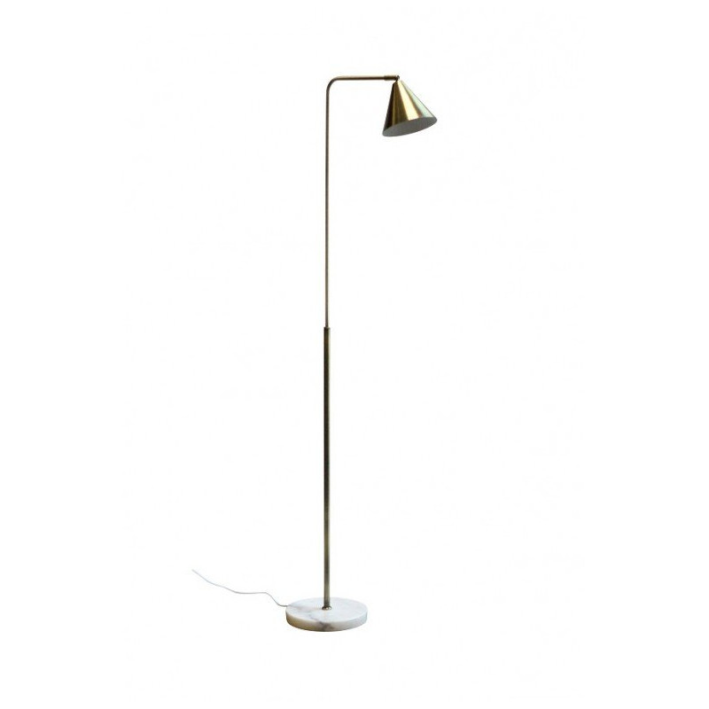 Lampadaire contemporain en métal doré ALIX