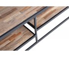 Table basse industrielle en bois et métal JELTA