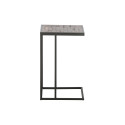 Table d'appoint minimaliste en bois et métal PAULA