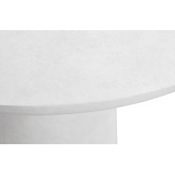 Table à manger ronde 100cm effet béton JESSI