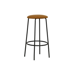 Lot de 2 tabourets de bar minimaliste en velours PAULSEN