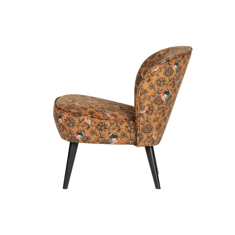Petit fauteuil en tissu fleuri SAMPIO