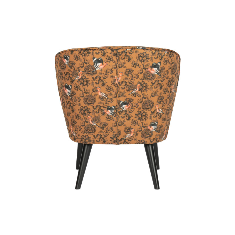 Petit fauteuil en tissu fleuri SAMPIO