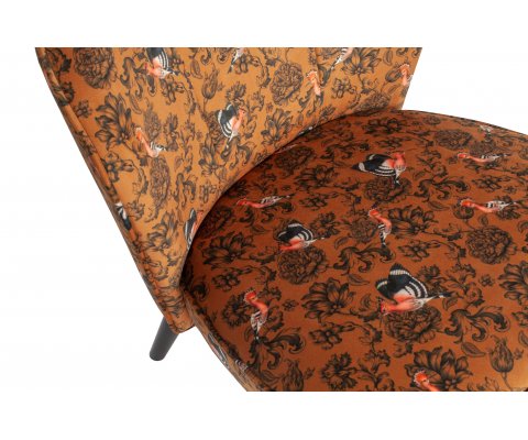 Petit fauteuil en tissu fleuri SAMPIO