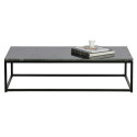 Table basse 120x60 en marbre noir RAKA