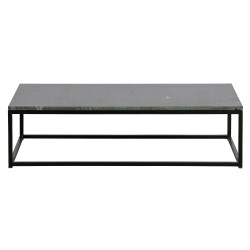 Table basse 120x60 en marbre noir RAKA