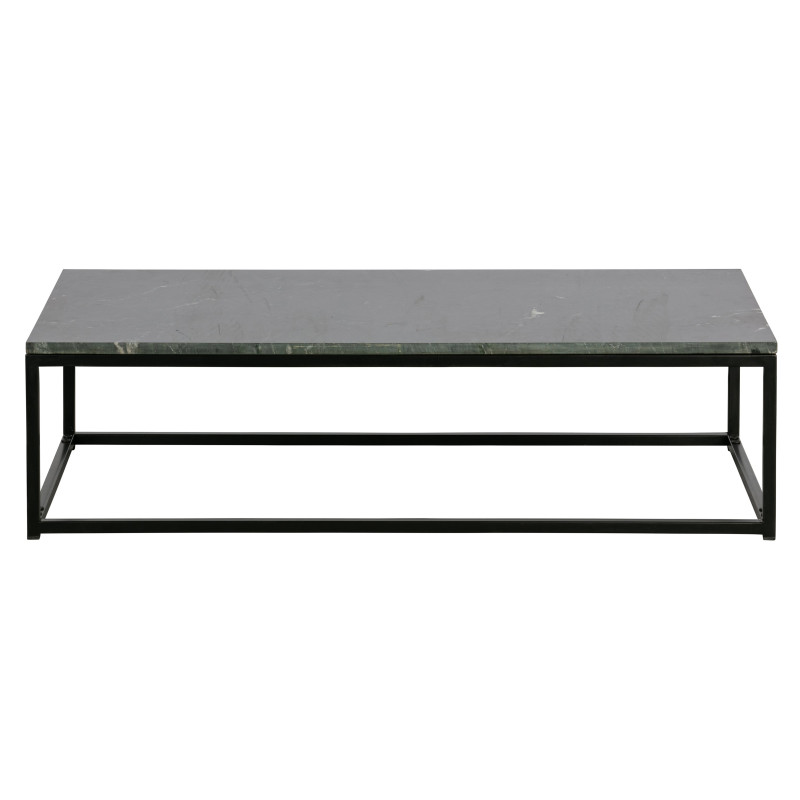 Table basse 120x60 en marbre noir RAKA