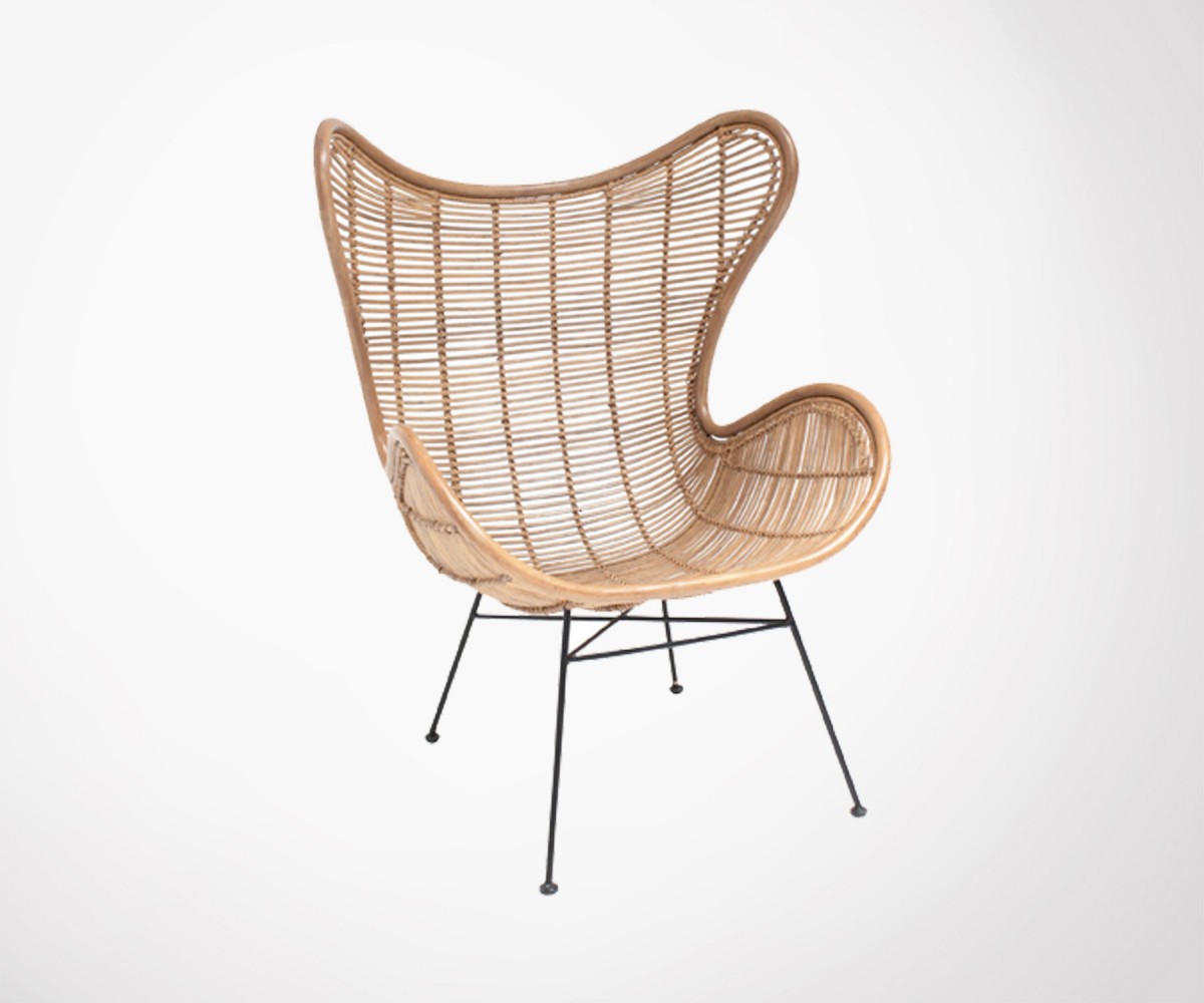 Fauteuil De Salon En Rotin