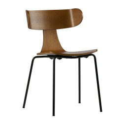 Chaise salle à manger rétro bois métal FORM