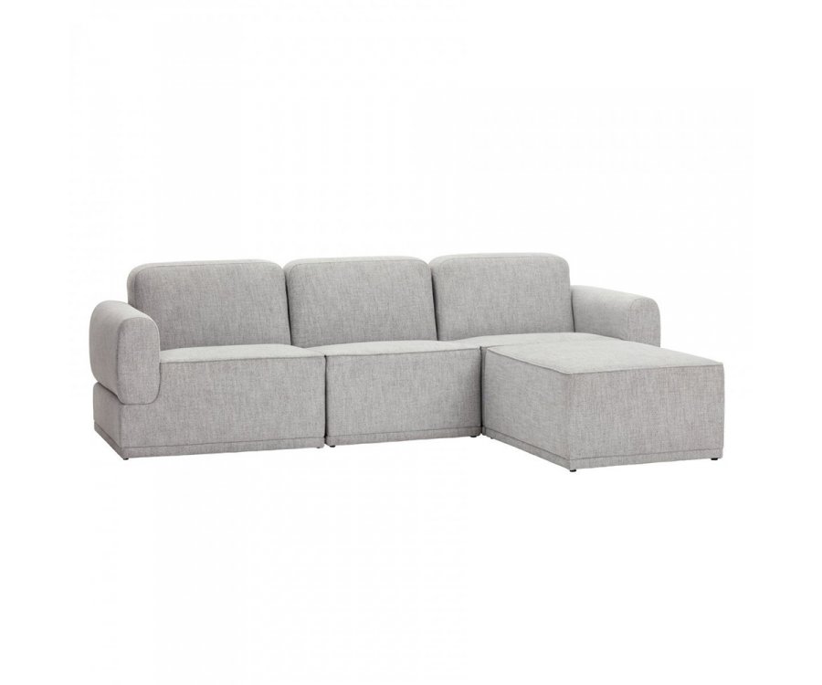 Canapé d'angle 3 places en tissu PAGO - Hubsch