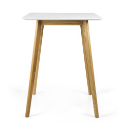 Table haute 105cm scandinave en bois DODI