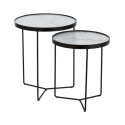 Lot de 2 tables gigognes rondes VALENTINO - J-line