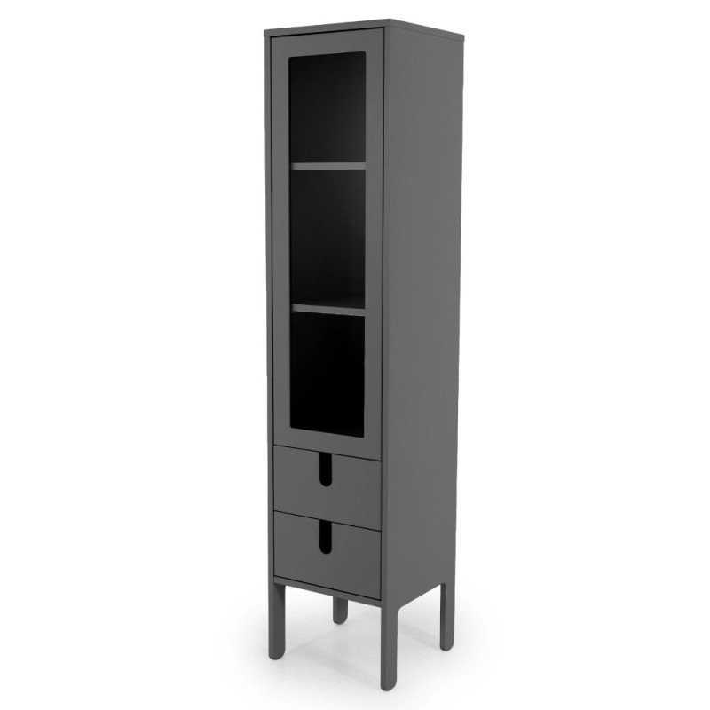 Armoire vitrine 1 porte scandinave-ATA