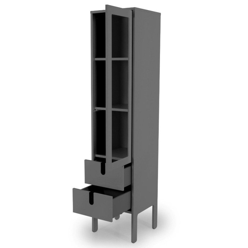 Armoire vitrine 1 porte scandinave-ATA