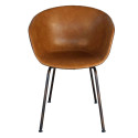 Chaise design simili cuir SHELBY