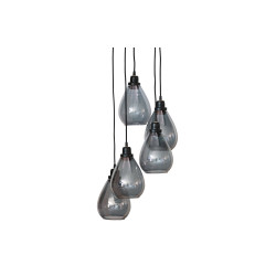 Suspension 5 ampoules en verre ISABELA