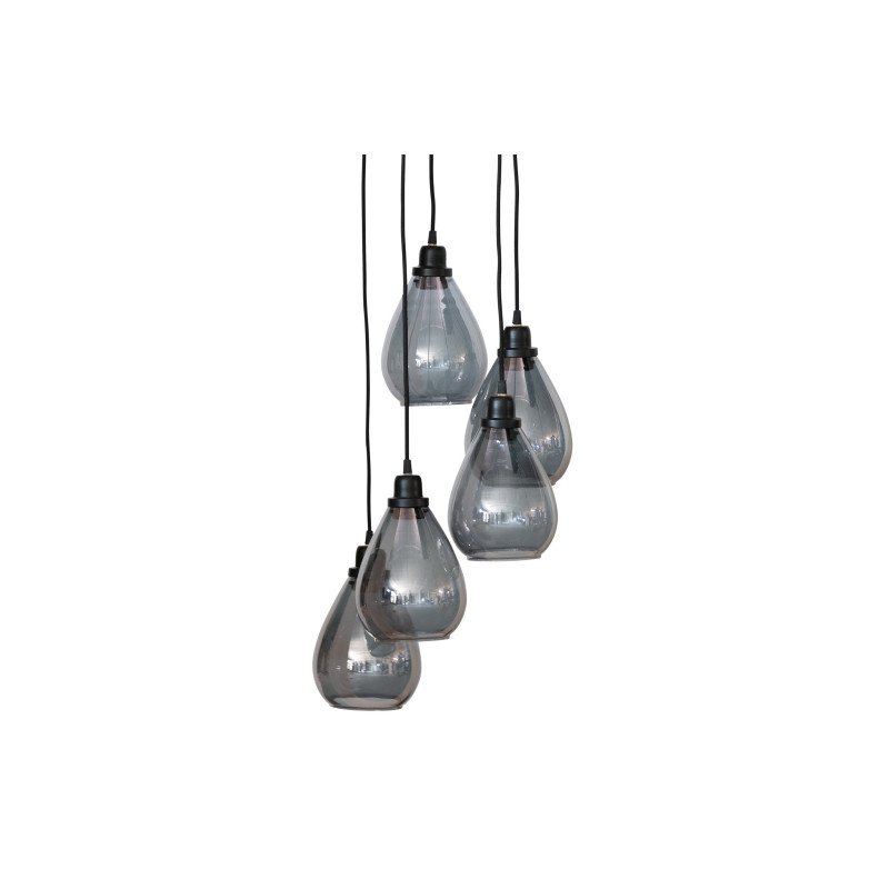 Suspension 5 ampoules en verre ISABELA