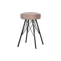Lot de 2 tabourets 53cm en velours POLENE