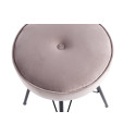 Lot de 2 tabourets 53cm en velours POLENE
