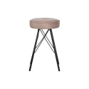 Lot de 2 tabourets 53cm en velours POLENE