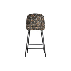 Tabouret de bar en tissu fleuri VOGUE